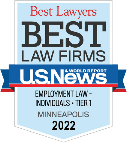 Best law firms badge, Minneapolis, MN in 2022
